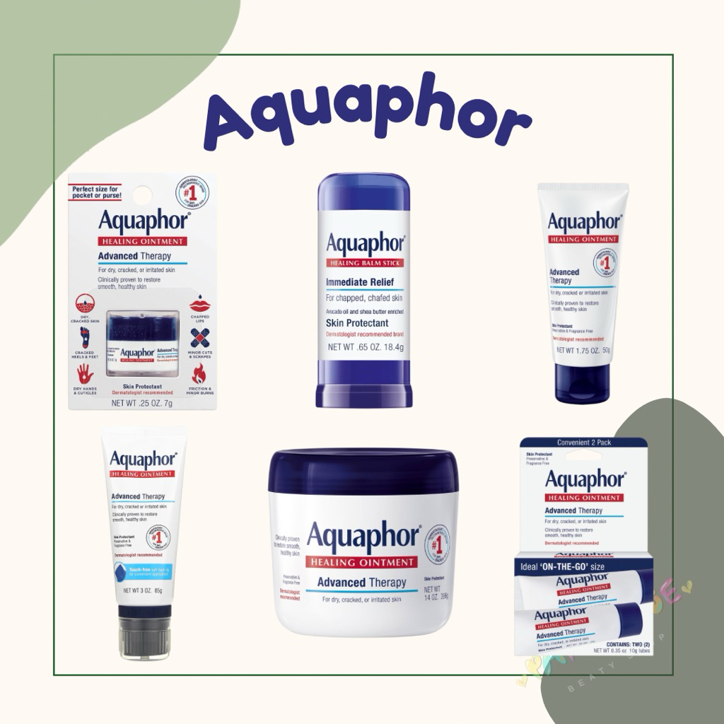 (พร้อมส่ง) Aquaphor Healing Ointment บาล์มมหัศจรรย์ช่วยบำรุงกักเก็บความชุ่มชื้นให้ผิว ครีมบำรุง
