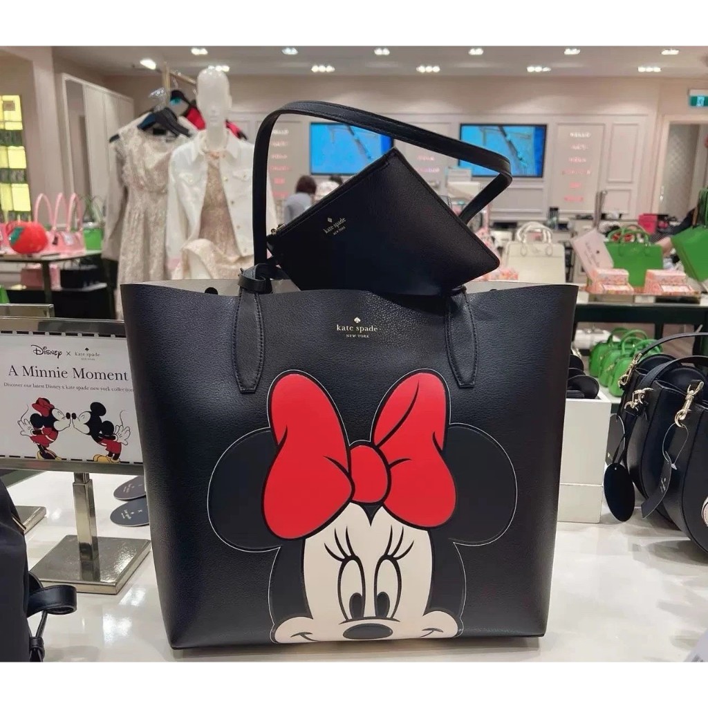 KATE SPADE กระเป๋าสะพายไหล่ รุ่น Disney X Kate Spade New York Reversible Minnie Large Tote
