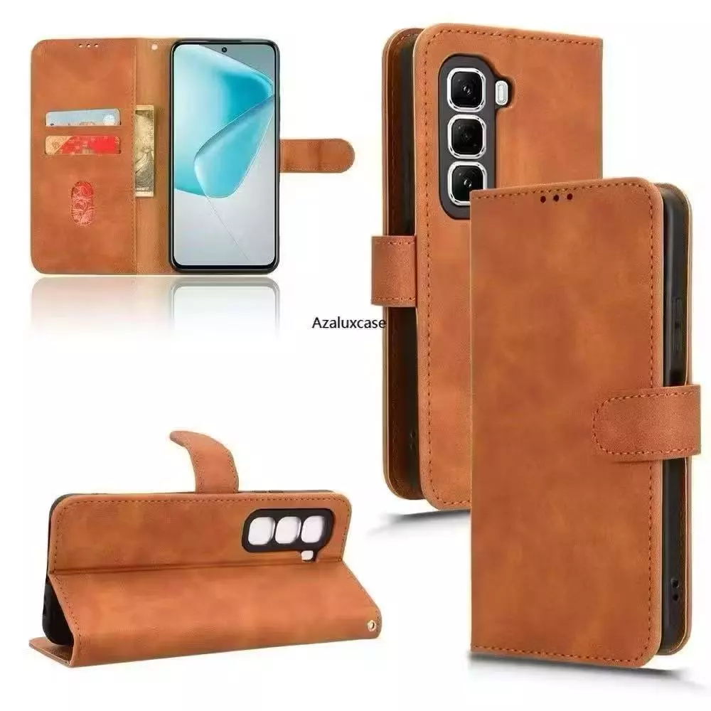 เคสฝาพับ ล็อค แถมสาย สำหรับ iNfinix Hot50 Hot50Pro Plus Smart10 Smart9 Smart8 Hot40i Hot50i Hot40 Pro Note40Pro Plus
