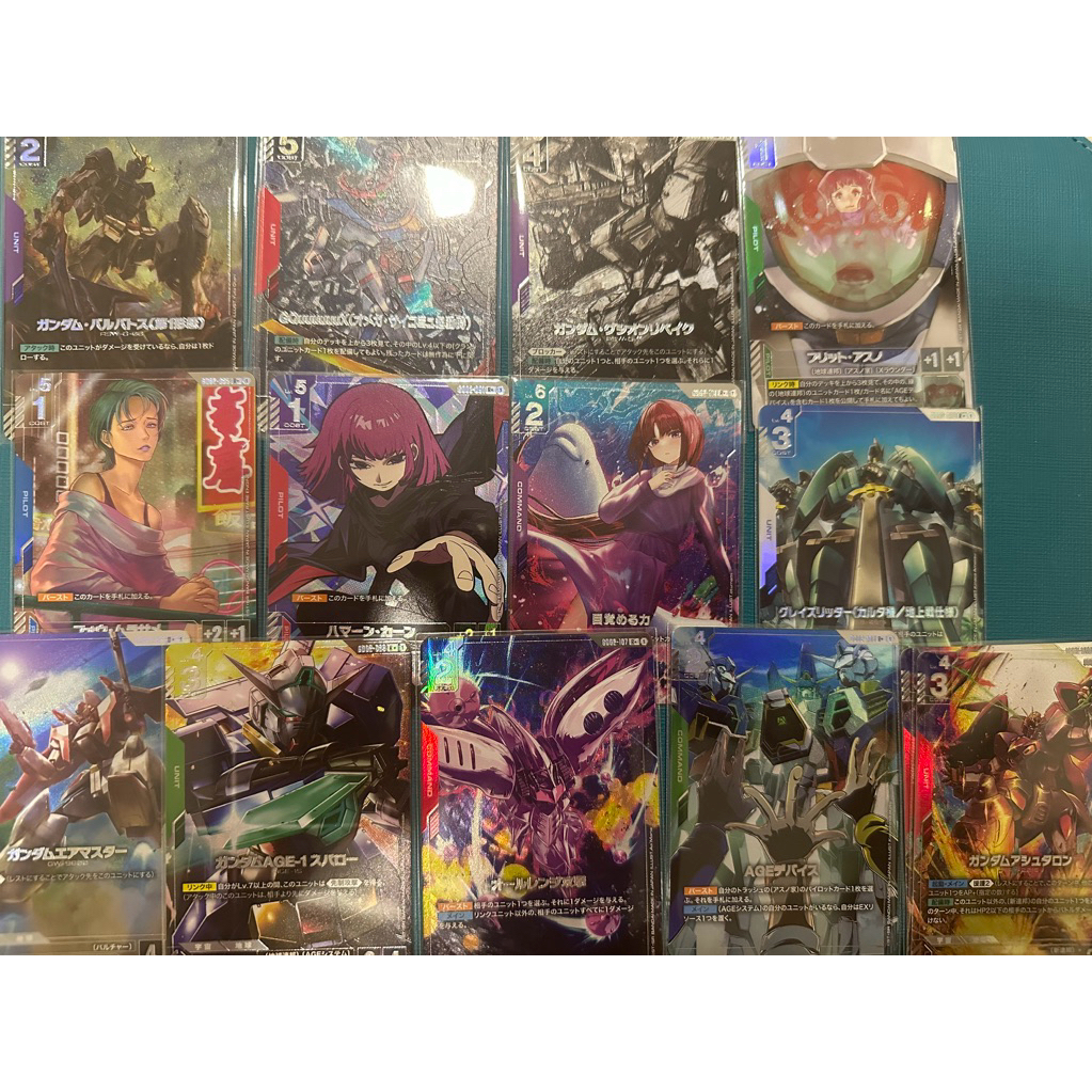 การ์ด Gundam ระดับ PA+ จากชุด GD02 Gundam Card Game ของแท้ เลือกแบบ LR+ R+ U+ GD02-091 GD02-110 GD02