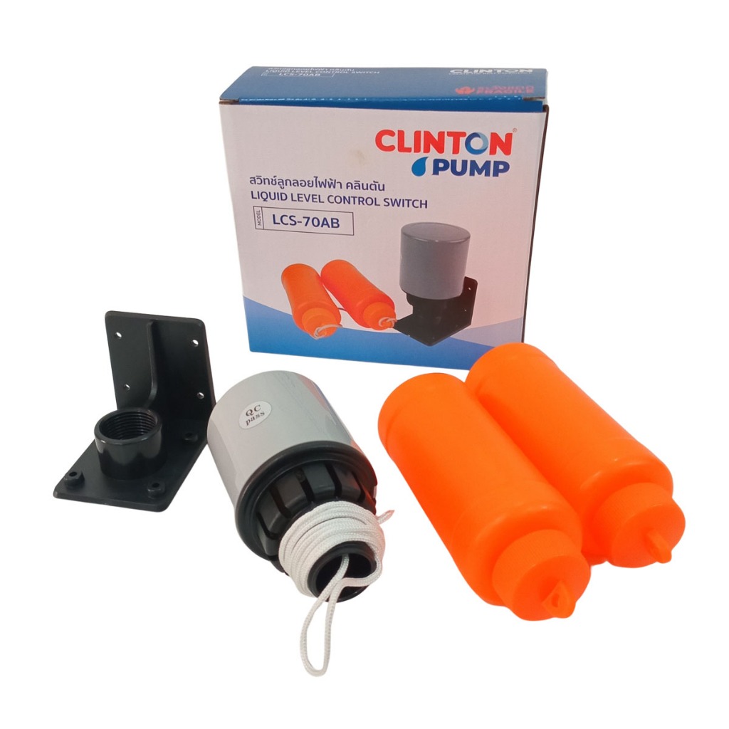 CLINTON ลูกลอยไฟฟ้า ควบคุมระดับน้ำ รุ่น LCS-70AB Liquid Level Control Switch