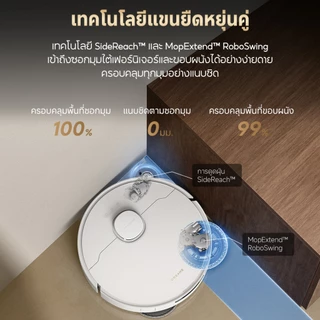 [NEW] Dreame L50 Ultra CE Robot Vacuum Cleaner ดูดแรง25,000Pa ล้างผ้าด้วยน้ำร้อน80℃ ไม่พันขน ควบคุมผ่านแอป อัตโนมัติ