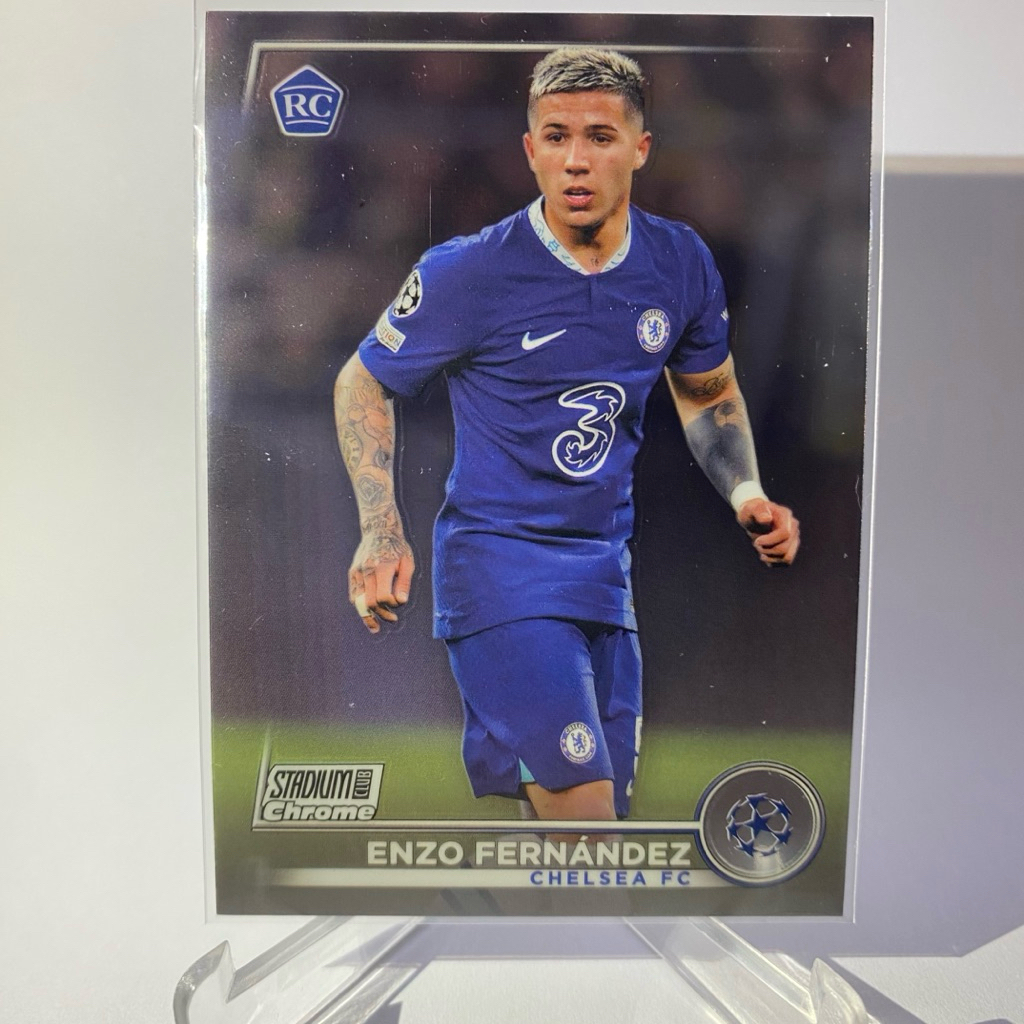 การ์ดนักฟุตบอล ENZO FERNANDEZ, RC, CHELSEA, TOPPS STADIUM 2023