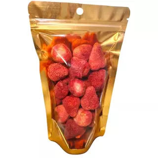 สตรอว์เบอร์รี่ ฟรีซดราย ลูกใหญ่ Freeze dried Strawberry กรอบ อร่อย หวานอบเปรี้ยว