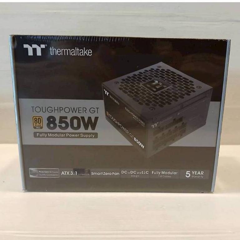 PSU(อุปกรณ์จ่ายไฟ) THERMALTAKE TOUGHPOWER GT 850W (VERSION B) - 850W 80 PLUS GOLD BLACK ATX