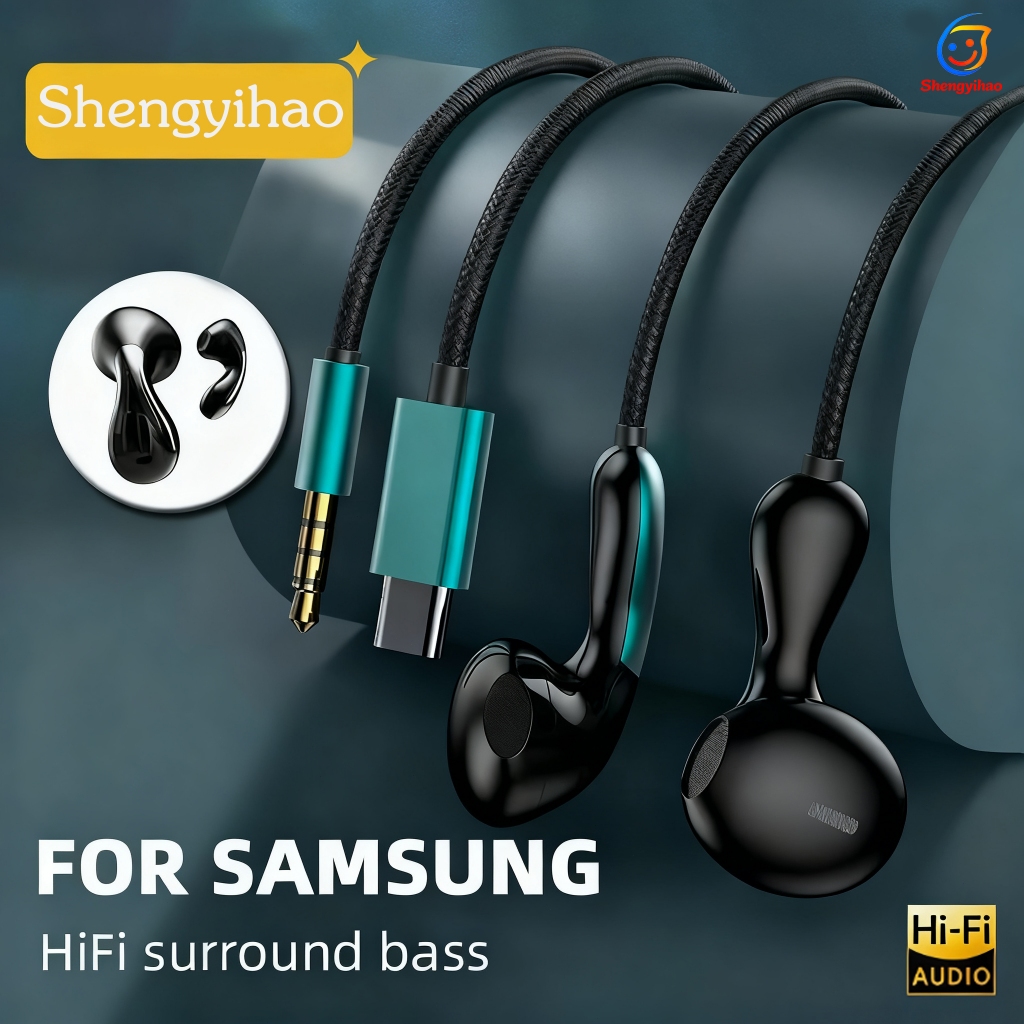 Xiaomi Samsung มม. หูฟังสายในหู Hifi สเตอริโอกีฬา Earbud หูฟังแฮนด์ฟรีหูฟังพร้อมไมโครฟ์ HD สำหรับโทรศัพท์มือถือ