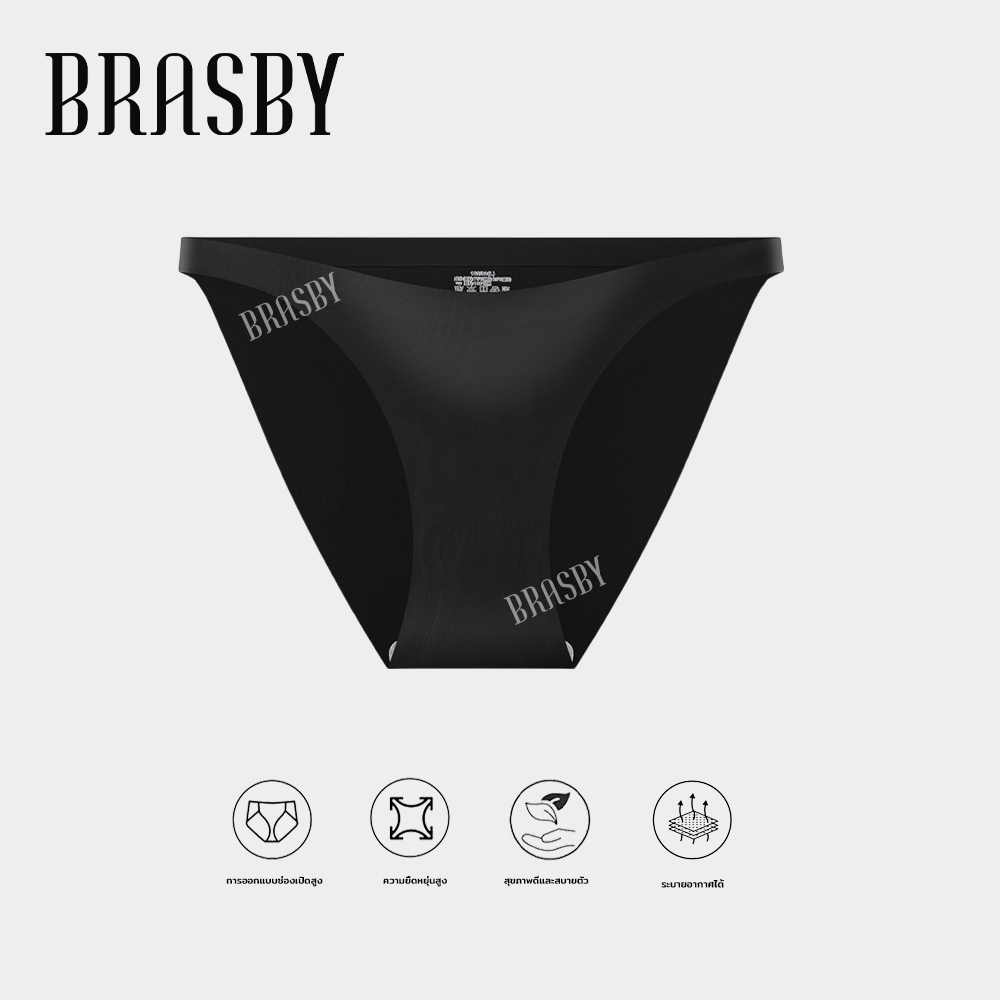 🎉Brasby🎉กางเกงชั้นในเอวต่ำ กางเกงชั้นในไร้ตะเข็บ Bikini Panty เซ็กซี่ สบาย และระบายอากาศได้ดี