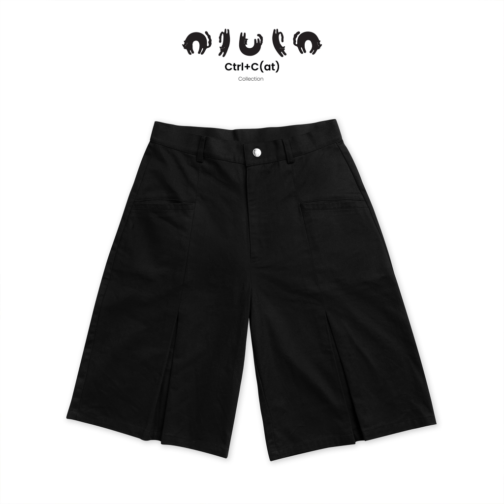 olulo Ctrl+C(at) - Loose Straight Suit Shorts กางเกงขา 5 ส่วน (Free! Arm Patch จนกว่าของจะหมด) - รูปที่ 2