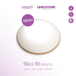 คอนแทคเลนส์รายเดือน LOVELYPLUS รุ่น MINI ROMEO Light Brown มินิโรมิโอ สีไลท์บราวน์ เลนส์ตาละมุน