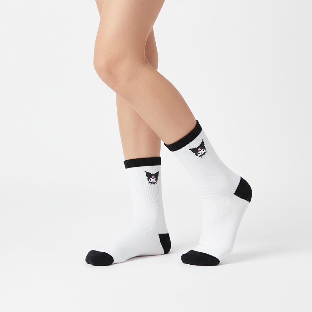 Skechers สเก็ตเชอร์ส ถุงเท้าผู้หญิง Women Kuromi Socks Crew Socks (2 Pairs) - SL325W612-00QF (latest) — صورة 3