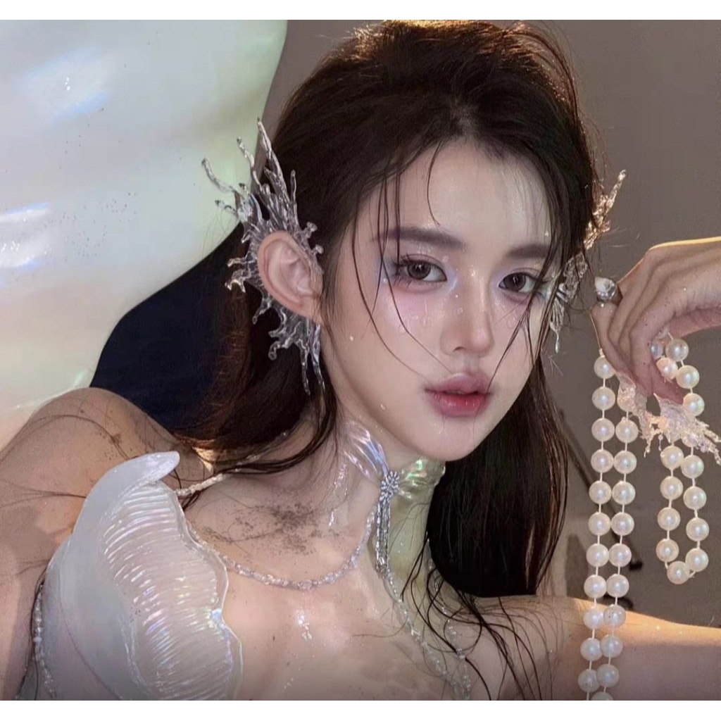 พร้อมส่งในไทย คล้องหูนางเงือก คล้องหูเอลฟ์   คล้องหูสายน้ำ ทรงสวยเก๋ งานเรียบหรู โดดเด่น (ราคาต่อ1ชิ้น)น้ำหนักเบา - รูปที่ 6