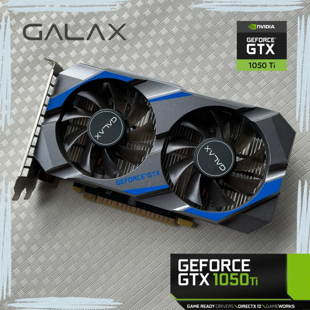 การ์ดจอ GTX 1050 Ti 4GB Galax ไม่ต่อไฟเลี้ยงเพิ่ม ☕️ VGA มือสอง ไม่มีกล่อง สภาพดี ☑️ ☑️ ☑️