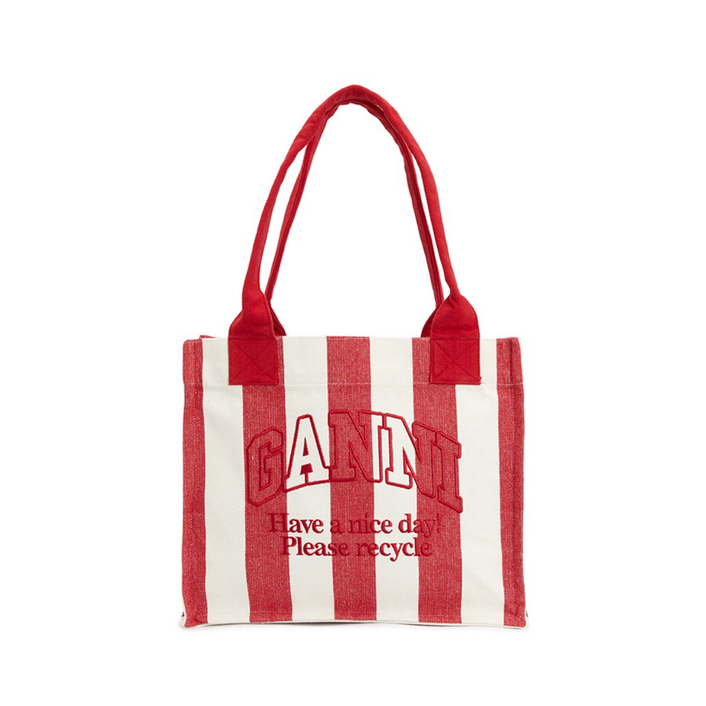 Preorder-GANNI Red Tote Bag