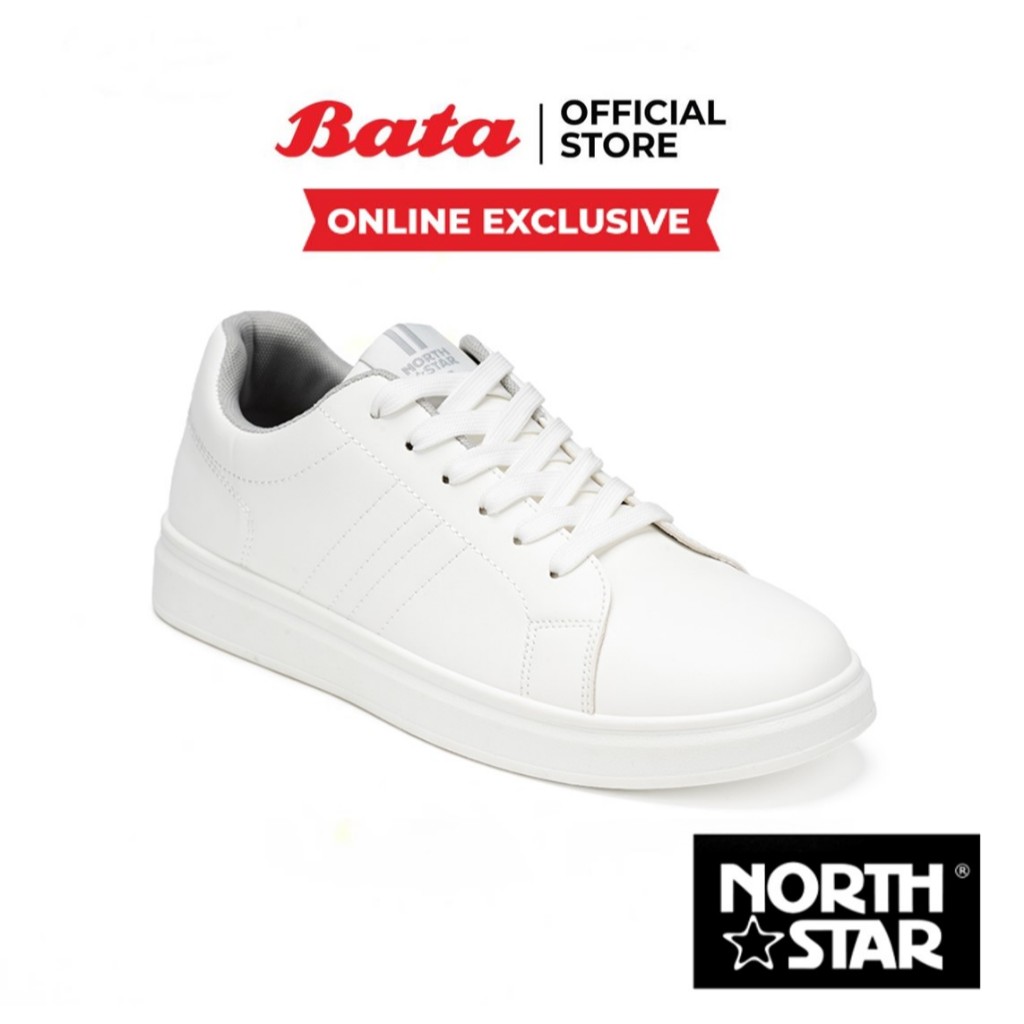 Online Exclusive Bata บาจา North Star รองเท้าผ้าใบสนีคเกอร์ แบบผูกเชือก สำหรับผู