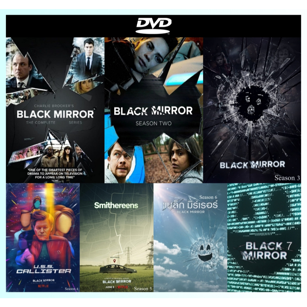 หนังแผ่น ฟังไทย Movie ใหม่ Black Mirror Season 1-7 Movie ภาพยนตร์