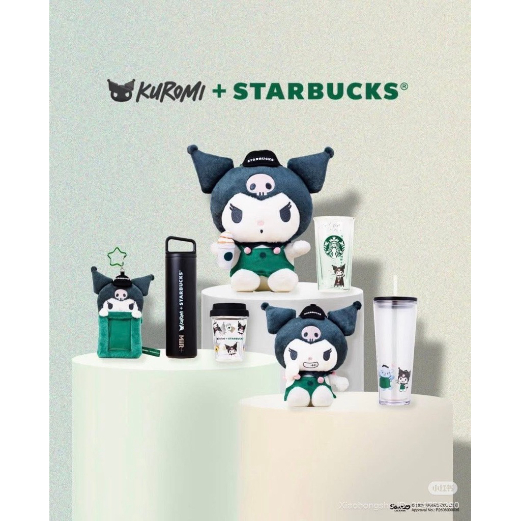 (ของแท้💯) 💟 พร้อมส่ง 💟 🎀🥛Starbucks x Kuromi limited hk คอลคุโรมิ sold out ทุกสาขาทั่วเกาะฮ่องกง🧸💜✨