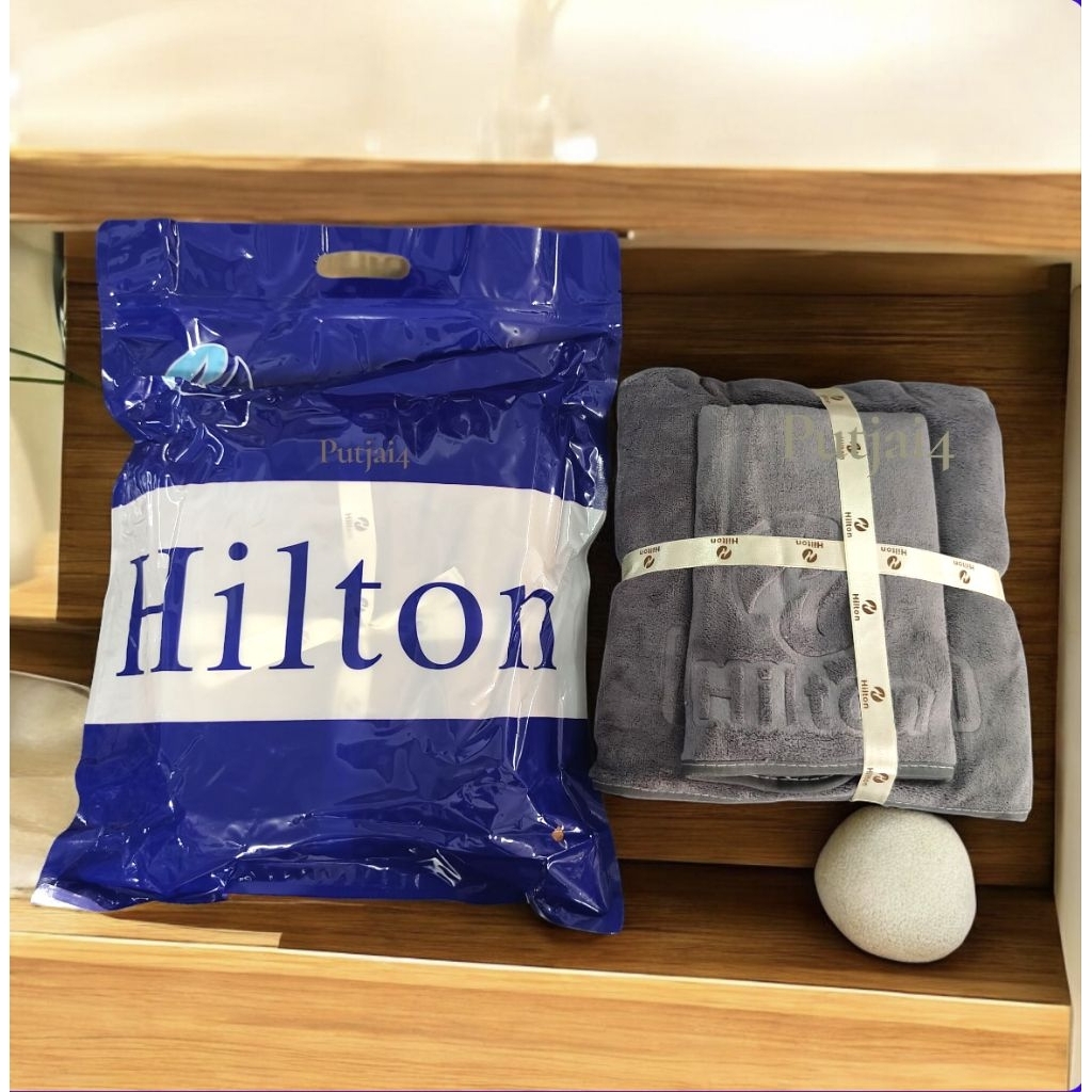 ผ้าขนหนูเกรดโรงแรม hitton set 2 ชิ้น ผืนใหญ่ ซับน้ำดีมาก ราคา ถูกที่สุด ดีลบีเคเค แกลเลอรีภาพที่ 7