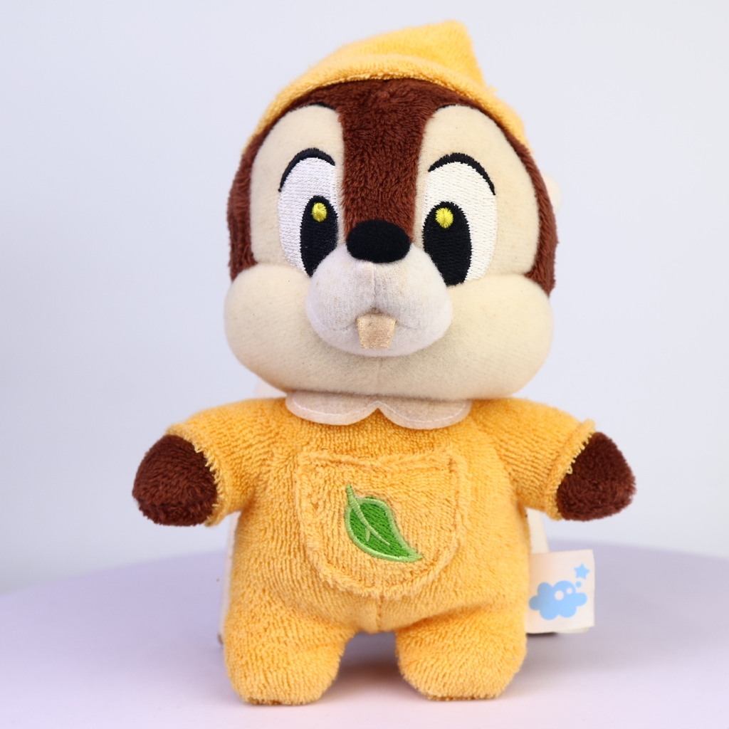 ตุ๊กตา Chip (ชิป) ชุดนอนสีเหลือง ลายใบไม้ Disney Store Little Pop-Ups 2008 ขนาด 6.5 นิ้ว