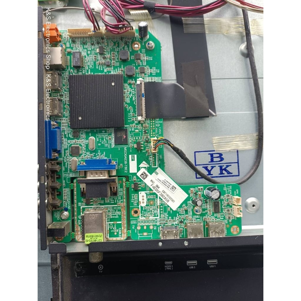 MainBoard PHILIPS รุ่น 50PUT6002S/67 พาร์ท MSD6A638-T8E2 อะไหล่แท้/ของถอดมือสอง รับประกันสินค้า 30 ว