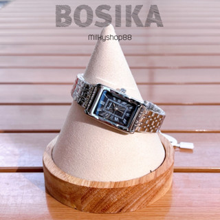 (M58) นาฬิกา BOSIKA BG018 ทรงเหลี่ยม วินเทจ (ถ่านสำรอง +ตัวต…