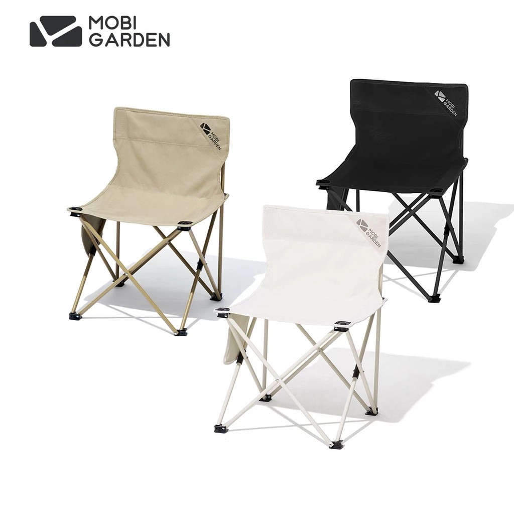 Mobi GARDEN เก้าอี้พับ แบบพกพา สําหรับตั้งแคมป์ ปิกนิก กลางแจ้ง