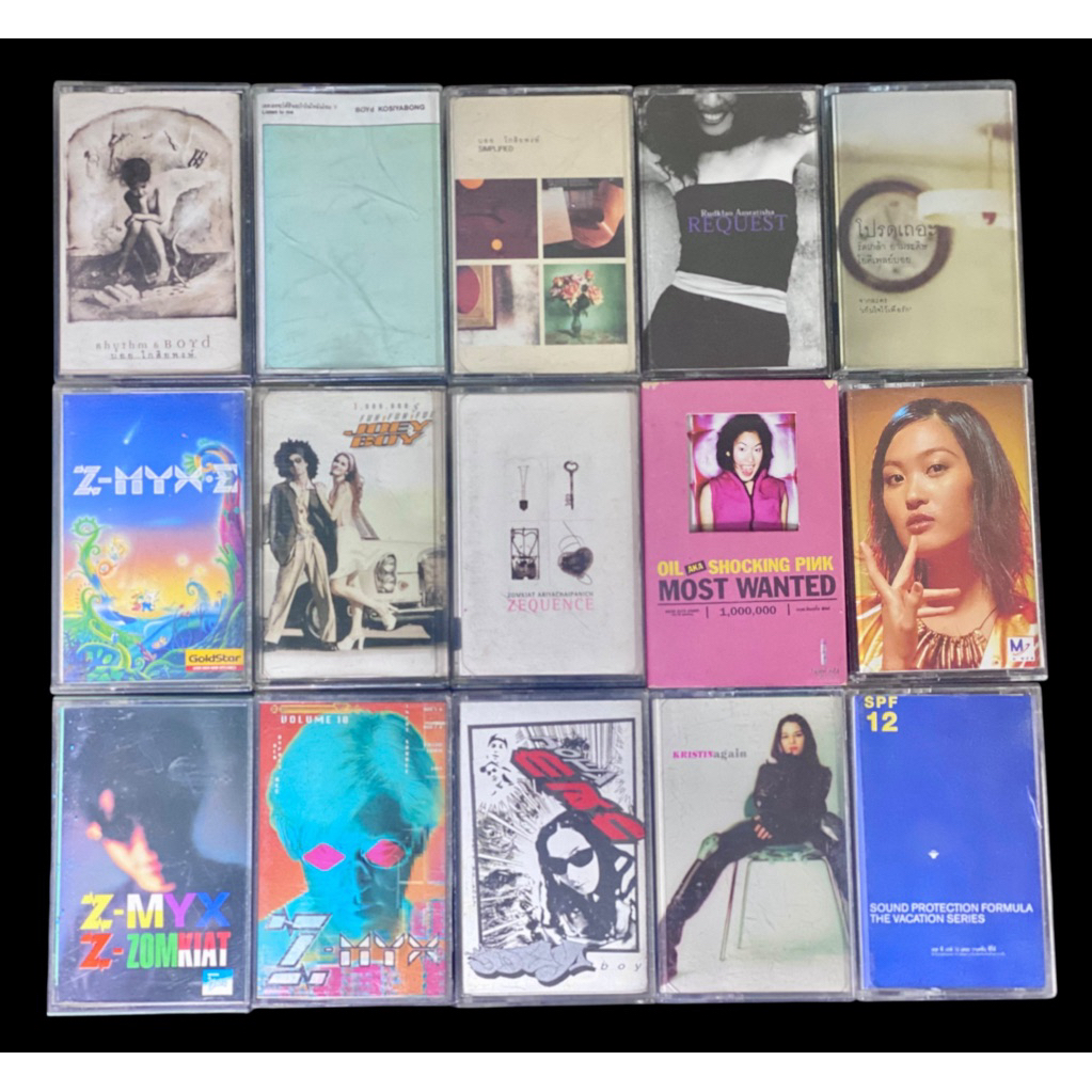 เทปเพลง: บอย โกสิยพงษ์/p.o.p/Z-MYX/SPF12/Joey Boy/รัดเกล้ามือสองสภาพดี(ลิขสิทธิ์แท้)ค่ายเบเกอรี่