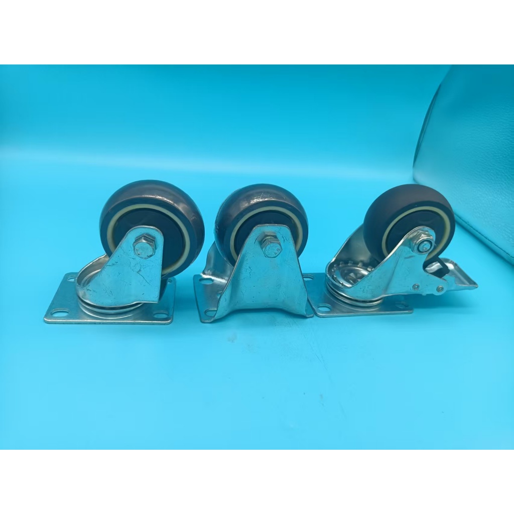 ล้อ TPR สีกาแฟแบบเงียบ