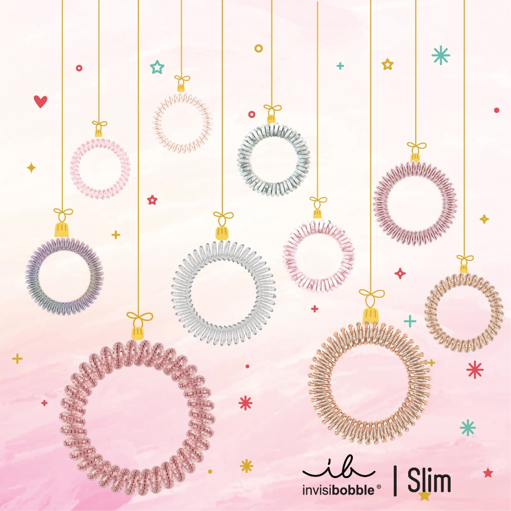 🔥ขายดีมาก🔥 invisibobble ยางมัดผม ยางรัดผม ผมไม่เป็นรอย รุ่น Slim ของแท้พร้อมส่ง แบ่งขายเป็นเส้น (1 เส้น)