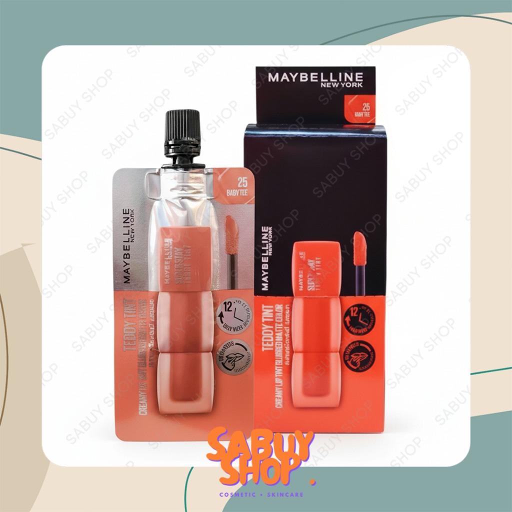 (2ml.) Maybelline Super stay Teddy Tint  เมย์เบลลีน ซุปเปอร์สเตย์ เท็ดดี้ ทินท์