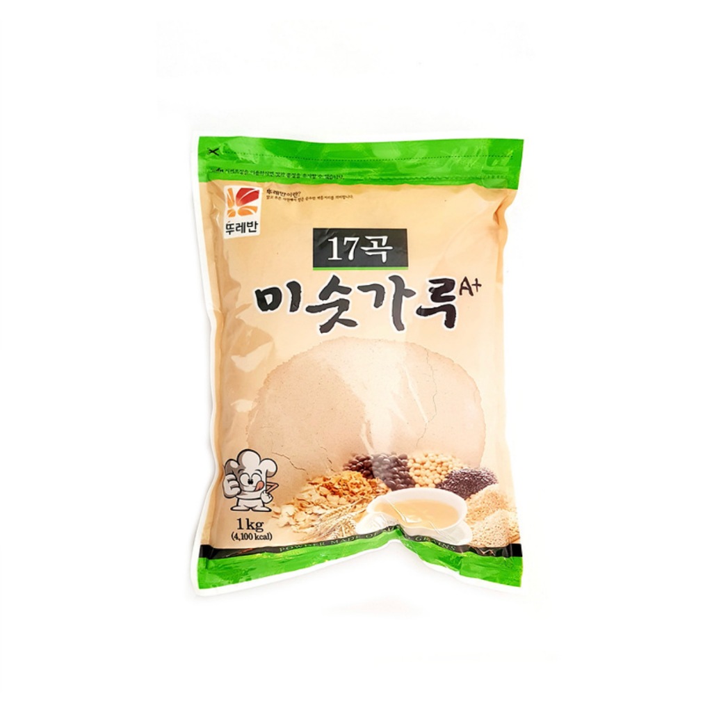 [ของแท้] 17곡미숫가루 Tureban 17 Roasted Grains Powder (ผงธัญพืช 17 ชนิด) 1kg