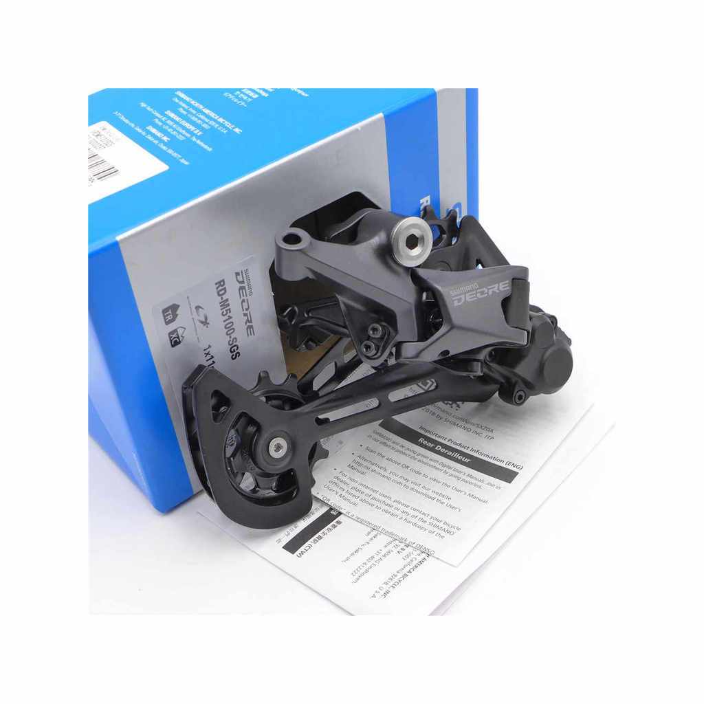 ตีนผีจักรยาน SHIMANO รุ่น DEORE RD-M5100-SGS ขายาว 11-Speed สินค้าบริษัทพร้อมกล่อง
