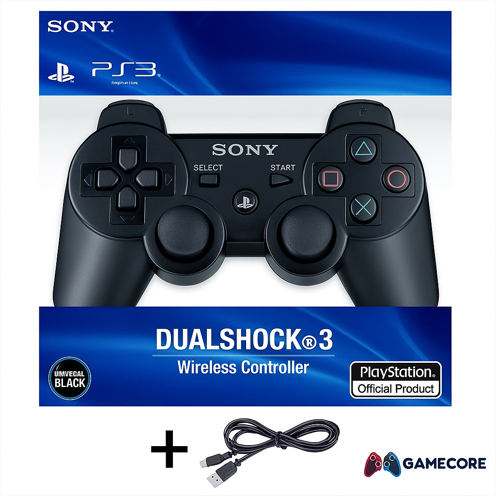 จอยเพลย์สเตชัน 3 PS3 Bluetooth เชื่อมต่อไว สั่นได้ เล่นได้ต่อเนื่อง ส่งจากไทย สินค้ามีรับประกัน