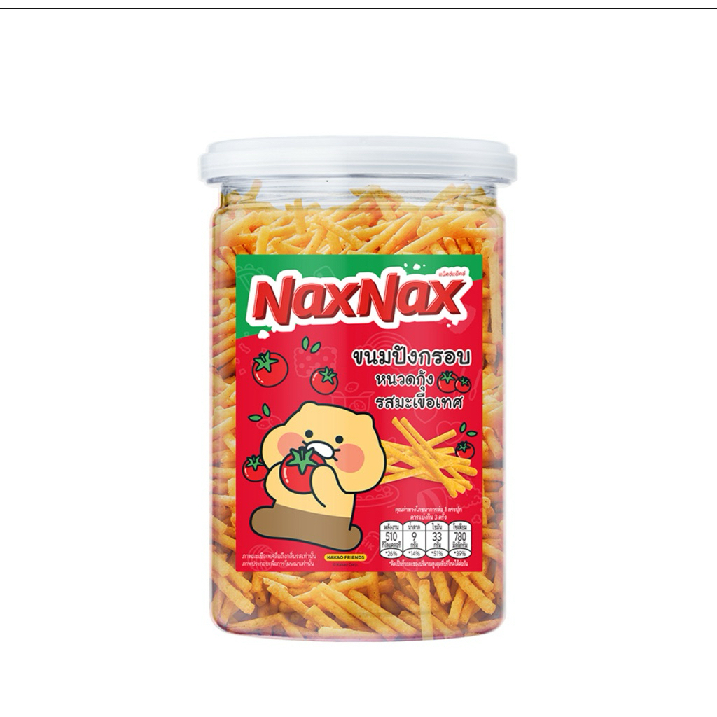 Naxnax Crispy Corn Stick Tomato/5 Flavor Cube Biscuit/Bread Stick Salty/BBQ/ABC แน็กซ์แน็กซ์ ขนมปังก
