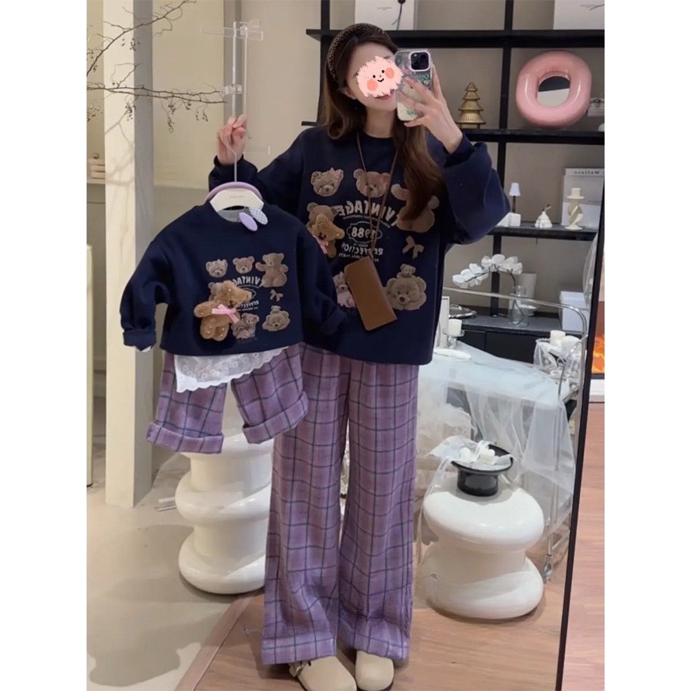 พร้อมส่ง ห49-ห50 6722 แม่ลูกน้องหมี