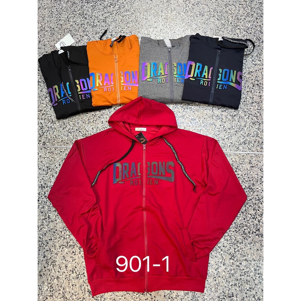 (พร้อมส่ง)เสื้อแขนยาวมีซิปผู้ใหญ่ เสวตเตอมีฮู๊ด ผ้าเกาหลี อก45