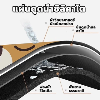พรมเช็ดเท้า พรมเช็ดเท้ากันลื่นลายน่ารักๆ มีให้เลือกหลายลาย 1 ชิ้น ขนาด 60*40 cm สินค้าพร้อมส่ง