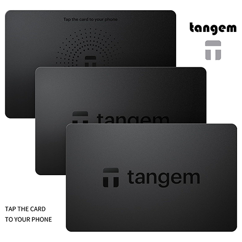 TANGEM Wallet 3-Piece Set - Secure Crypto Wallet - Trusted Cold Storage for Bitcoin, Ethereum, NFT, 
