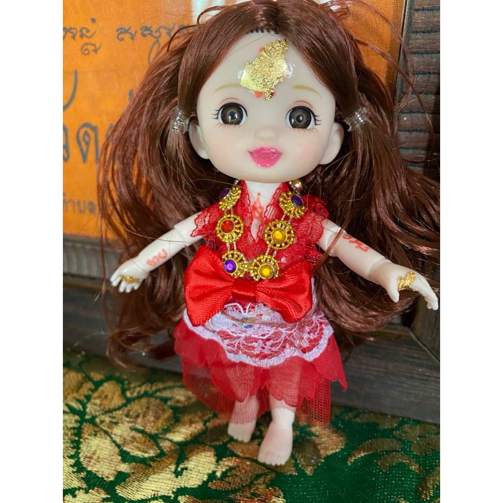ตุ๊กตากุมารี ลูกเทพ น่ารัก5นิ้ว สายเทพ สายขาว ปลุกเสกแล้ว