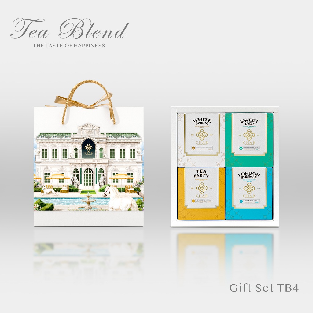 CHAR Premium Box Set TB4 (Tea Blends x4)  | ชุดของขวัญ Gift Set