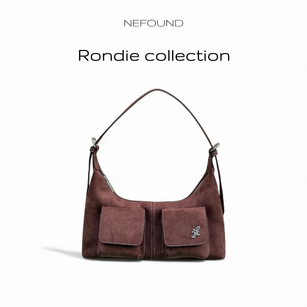 NF25024 NEFOUND กระเป๋าโฮโบ cargo รุ่น Rondie หนังกลับ Premium – โปรปัง