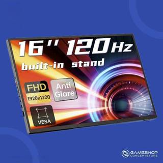 [ส่งด่วน] Intehill : จอมอนิเตอร์ พกพา F16ZB / F16ZT ขนาด 16 นิ้ว อัตราส่วน 16:10 Full HD/120Hz สำหรับ PS5 Nintendo PC