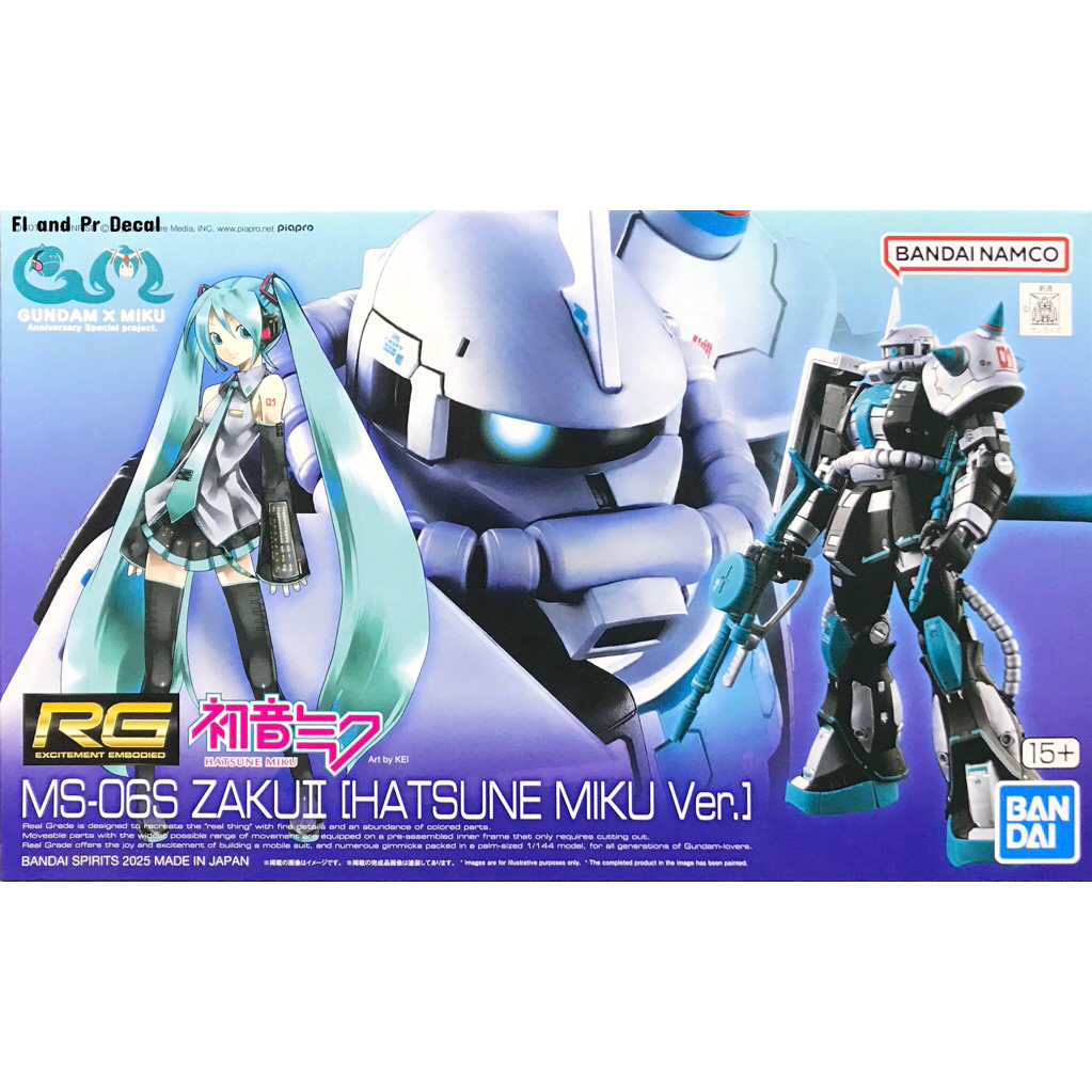Rg 1/144 MS-06S Zaku II Hatsune Miku Ver.