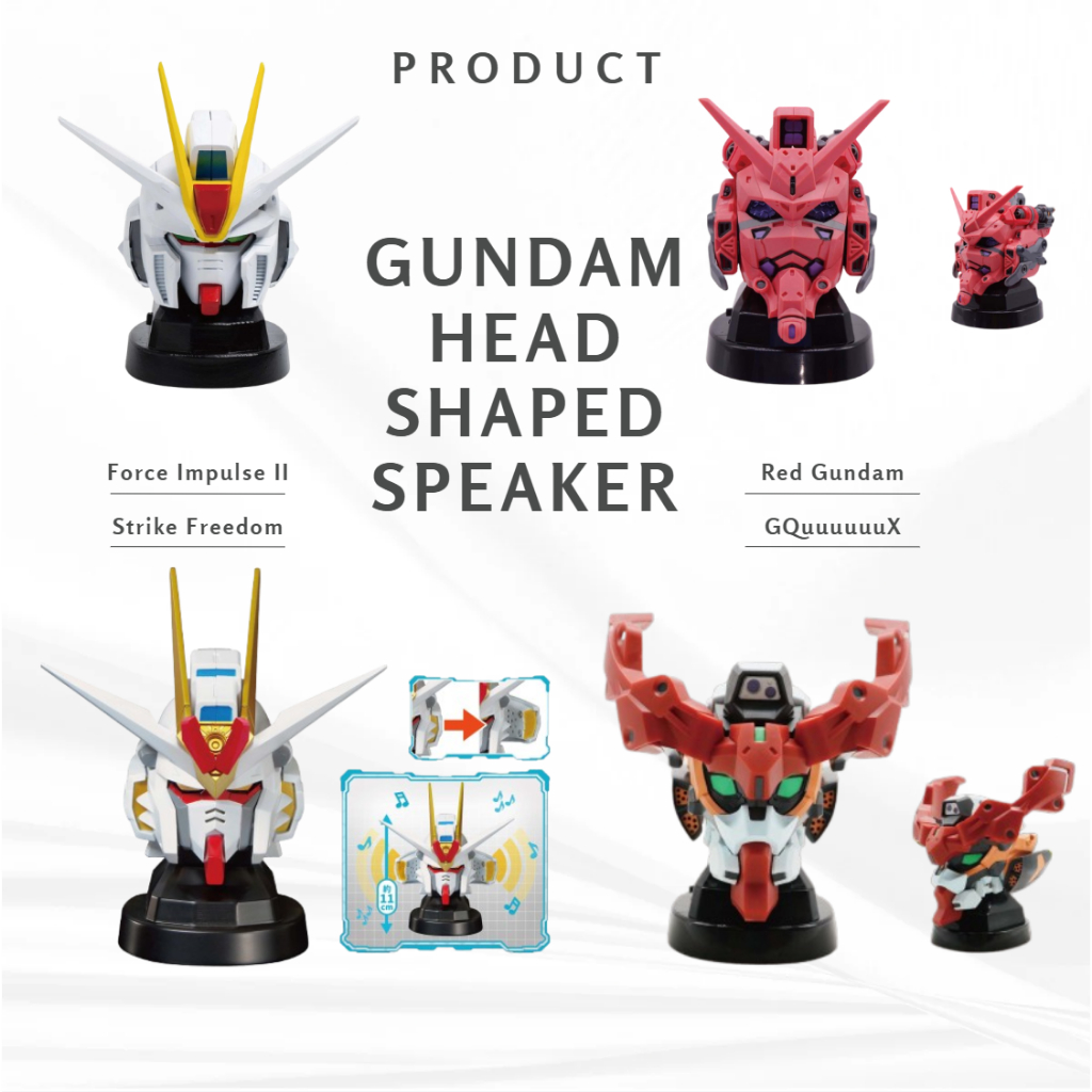 Speaker 🎧 Gundam SEED Freedom Force Impulse Spec II หัวกันดั้ม ลำโพงตั้งโต๊ะ ของสะสม Banpresto