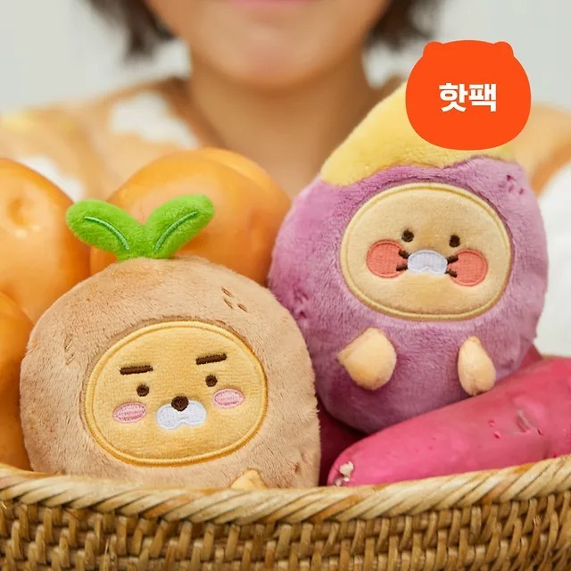 🥔พร้อมส่ง KAKAO Ryan & Choonsik  Hot Pack Doll มอบความอบอุ่นให้มือคุณ ตุ๊กตาอุ่นร้อน