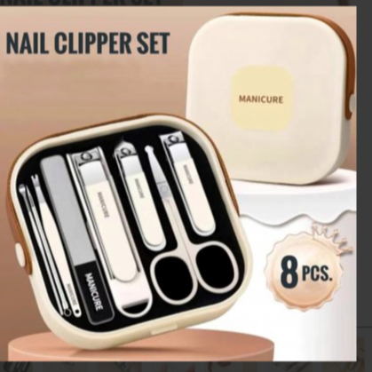 MANICURE NAIL CLIPPER SET 8 PCS ชุดกรรไกรตัดเล็บครบชุด