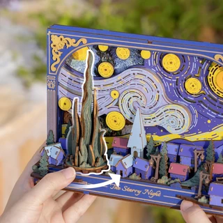 Rowood Wall Art 3D Wooden Puzzle ดอกไม้ DIY ประกอบง่าย | ของแต่งบ้าน ชุดโมเดลตัวต่อไม้ ของเล่นศิลปะ DIY