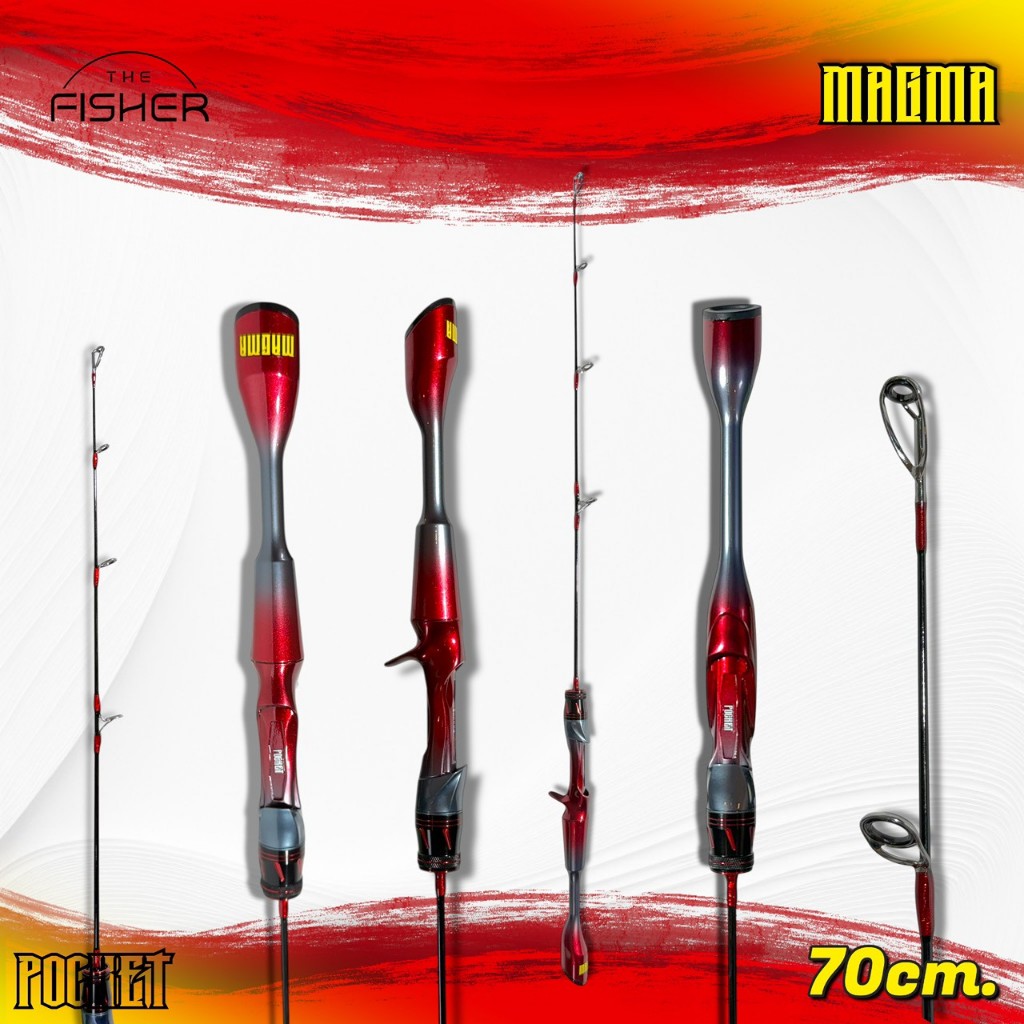 A02 Pocket Rod รุ่น MAGMA (Ver.4) สปิน / เบท ความยาว 70 CM. ตกปลา รูปที่ 4