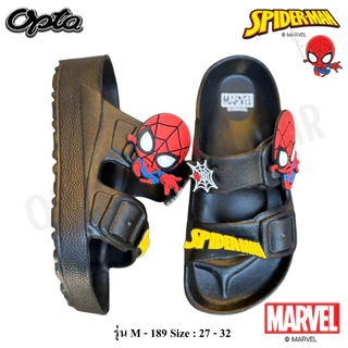 OPTA Spiderman รองเท้าสวมเข็มขัดเด็กผู้ชาย เนื้อ EVA พื้นนื่มไส่สบาย ลิขสิทธิ์แท้ 100% พร้อมจัดส่งทุกวัน