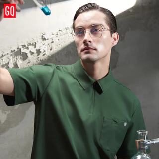 [ไม่ปักชื่อ] GQ Pro MED Men Scrub Polo เสื้อสครับโปโลผู้ชายรุ่นพรีเมียม สะท้อนน้ำ