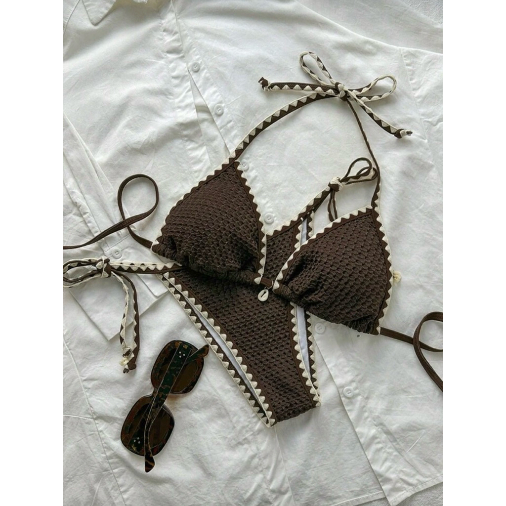 KOBE-9911 🤎 รุ่น Bali Kiss บาหลีคิส 🤎 บิกินี่รุ่นใหม่แซ่บสุดซีซั่น 🇹🇭 พร้อมส่งจากไทย - รูปที่ 4